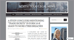 Desktop Screenshot of northtexaslegalnews.com